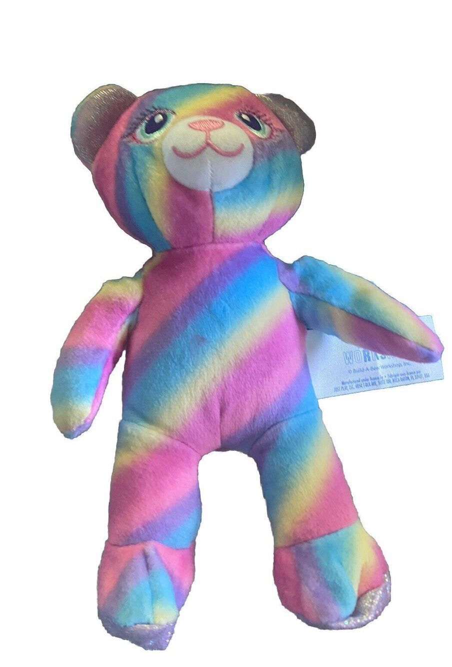 Build A Bear Small Rainbow Bear Plush Stuffed Animal